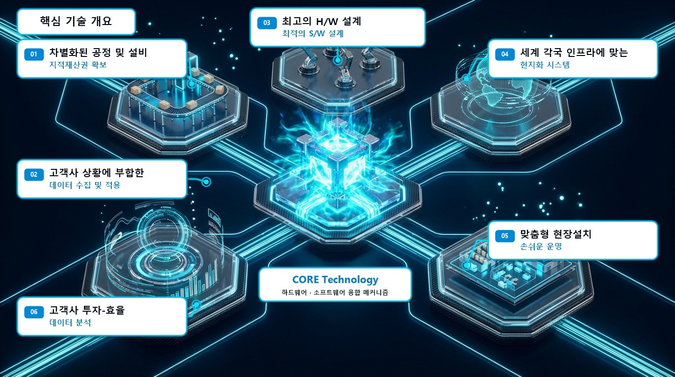 4분할 독립 구동 팝업 휠 방향전환장치 3D 구조도